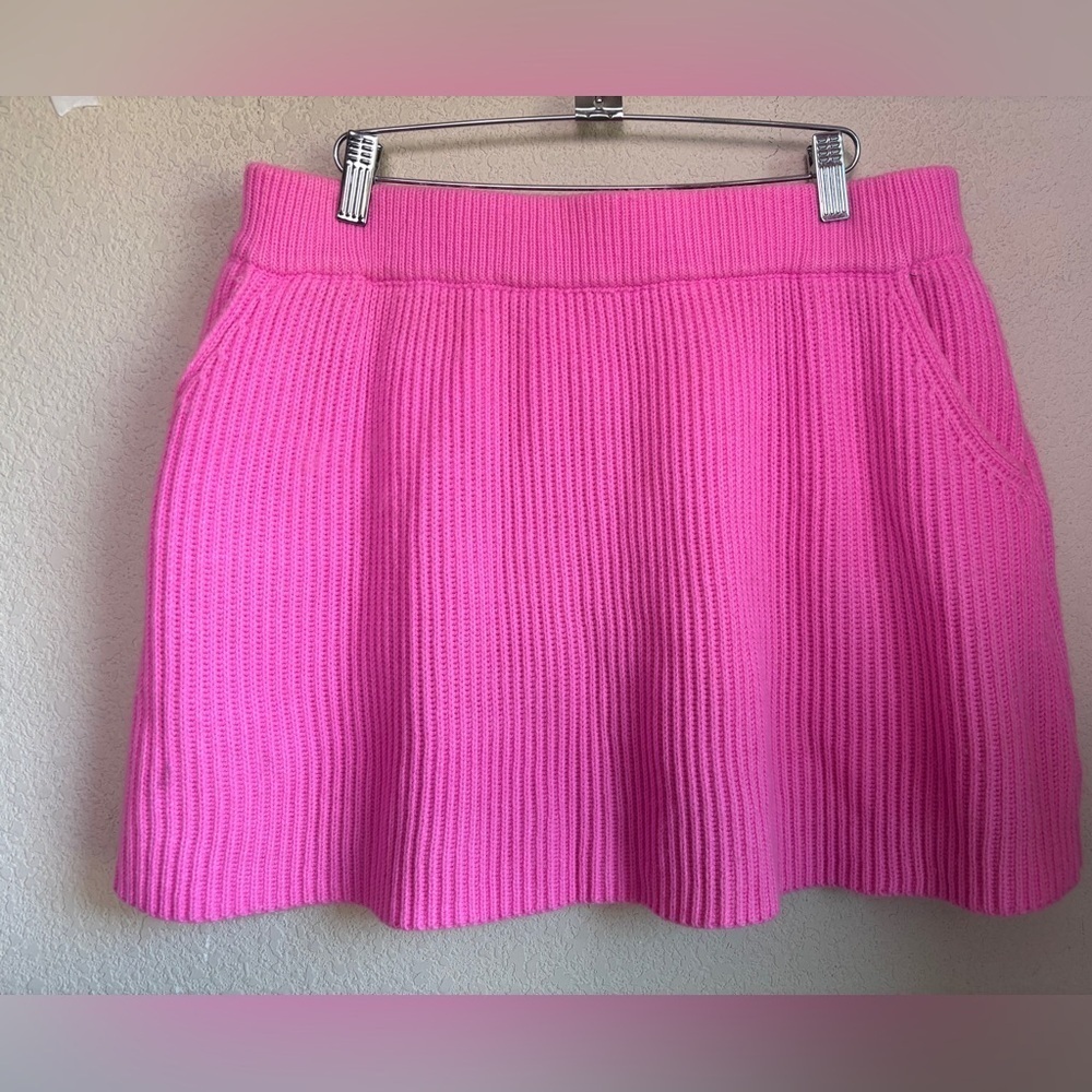 Queen of Sparkles American Flag Bubblegum Pink Sleeveless Sweater Skirt SET 🇺🇸 L - Picture 10 of 13